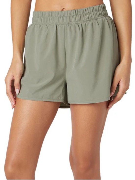 Beyond Yoga Pants - Beyond Yoga In Stride Lined Shorts Size XL Grey Sage Activewear Gym Athletic